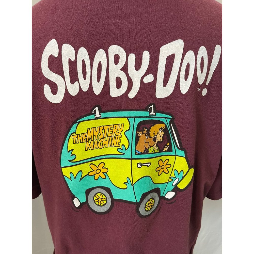 Scooby-Doo Burgundy Short Sleeve Crop Graphic Tee - Picture 4 of 7